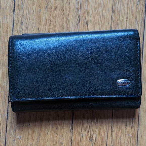 Petek Other - Petek Genuine Leather Men's Key Holder Wallet with Coin Purse - Black